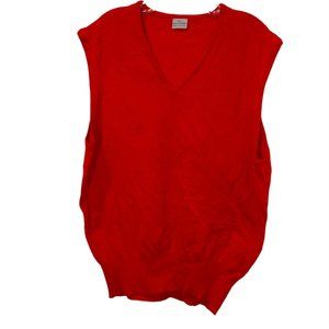 Vintage Scottish made Scotland Christmas Red Classic Sweater vest v-neck…